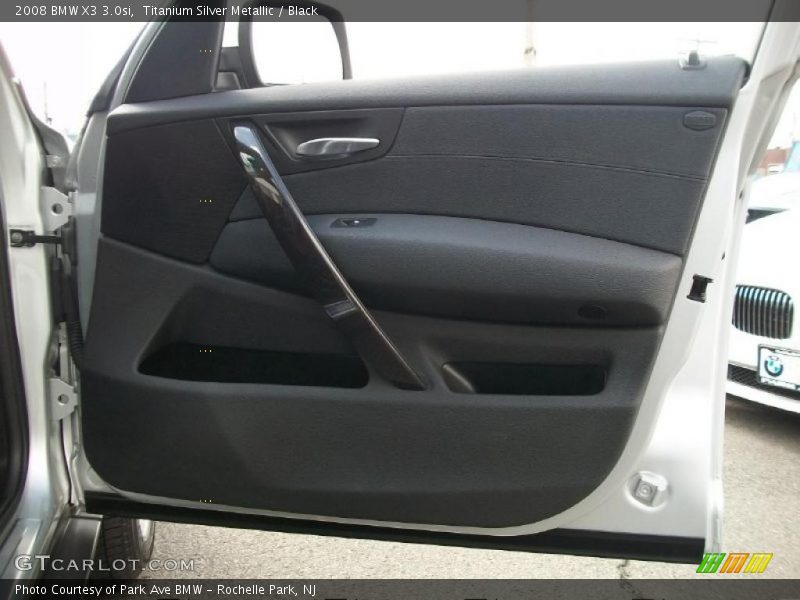 Titanium Silver Metallic / Black 2008 BMW X3 3.0si