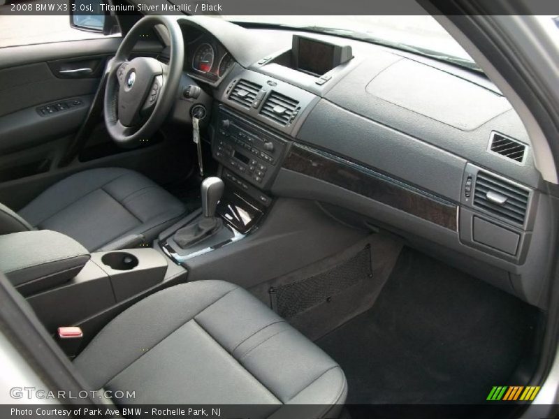 Titanium Silver Metallic / Black 2008 BMW X3 3.0si