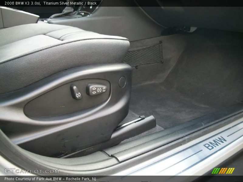 Titanium Silver Metallic / Black 2008 BMW X3 3.0si