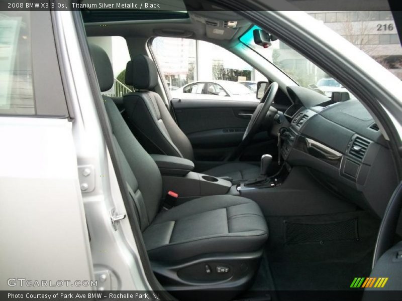 Titanium Silver Metallic / Black 2008 BMW X3 3.0si
