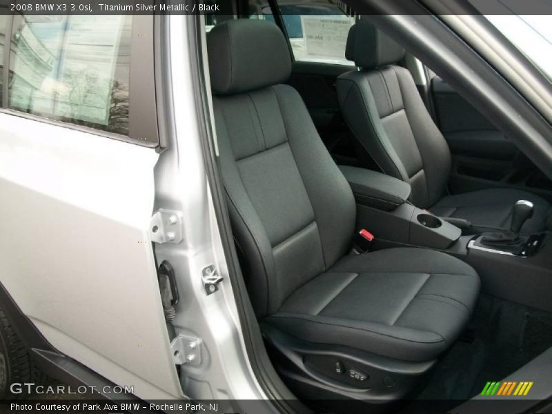 Titanium Silver Metallic / Black 2008 BMW X3 3.0si