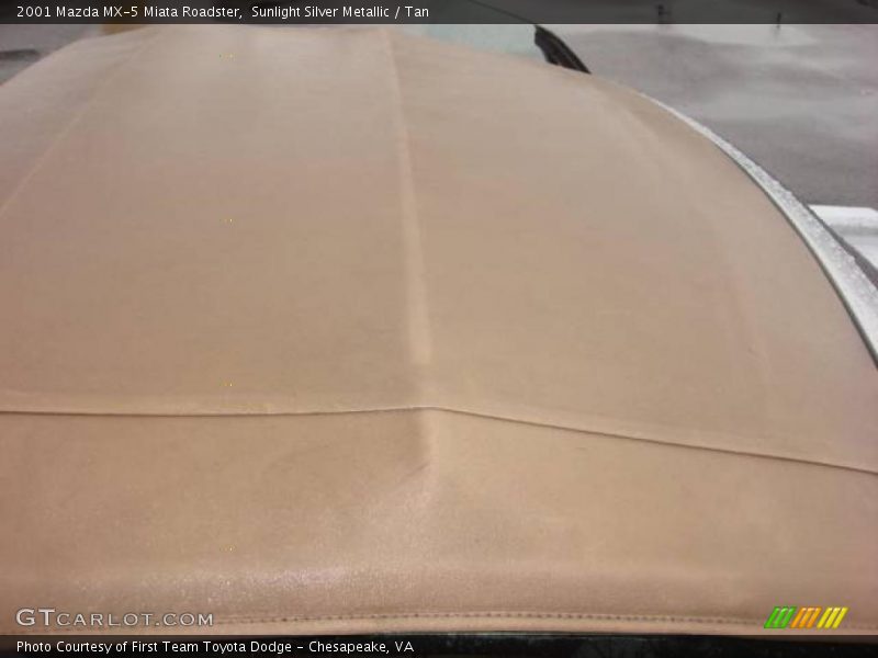 Sunlight Silver Metallic / Tan 2001 Mazda MX-5 Miata Roadster