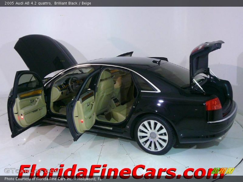 Brilliant Black / Beige 2005 Audi A8 4.2 quattro