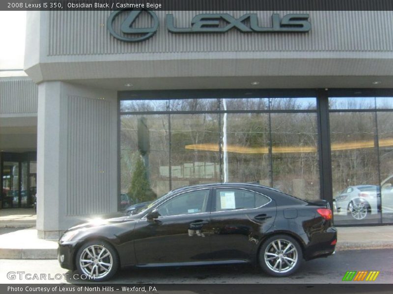 Obsidian Black / Cashmere Beige 2008 Lexus IS 350
