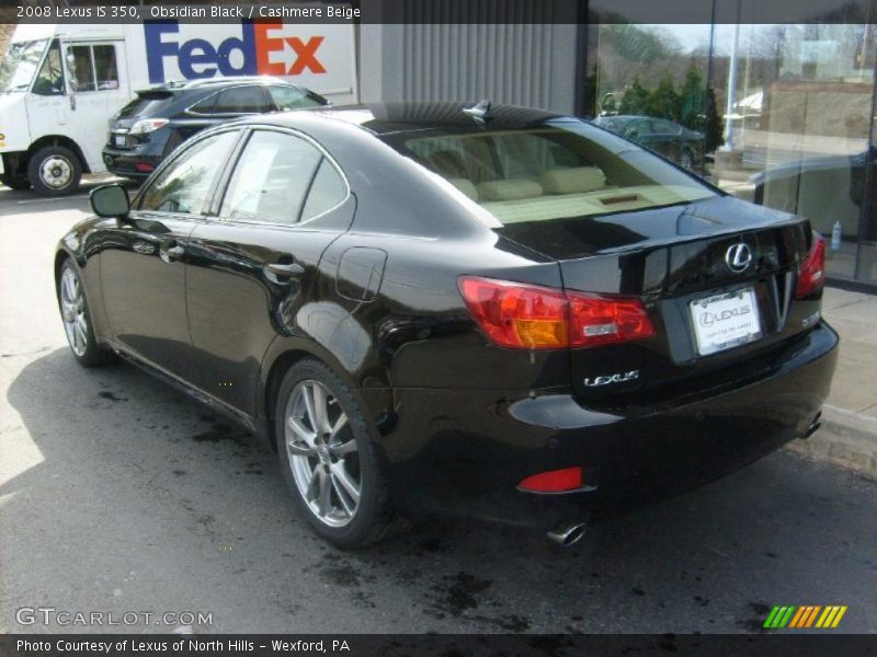 Obsidian Black / Cashmere Beige 2008 Lexus IS 350