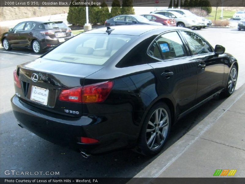 Obsidian Black / Cashmere Beige 2008 Lexus IS 350