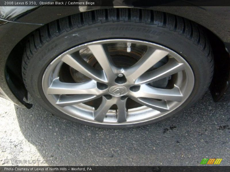 Obsidian Black / Cashmere Beige 2008 Lexus IS 350