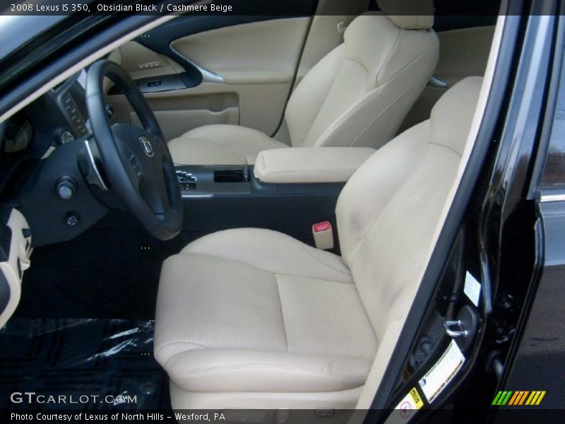Obsidian Black / Cashmere Beige 2008 Lexus IS 350