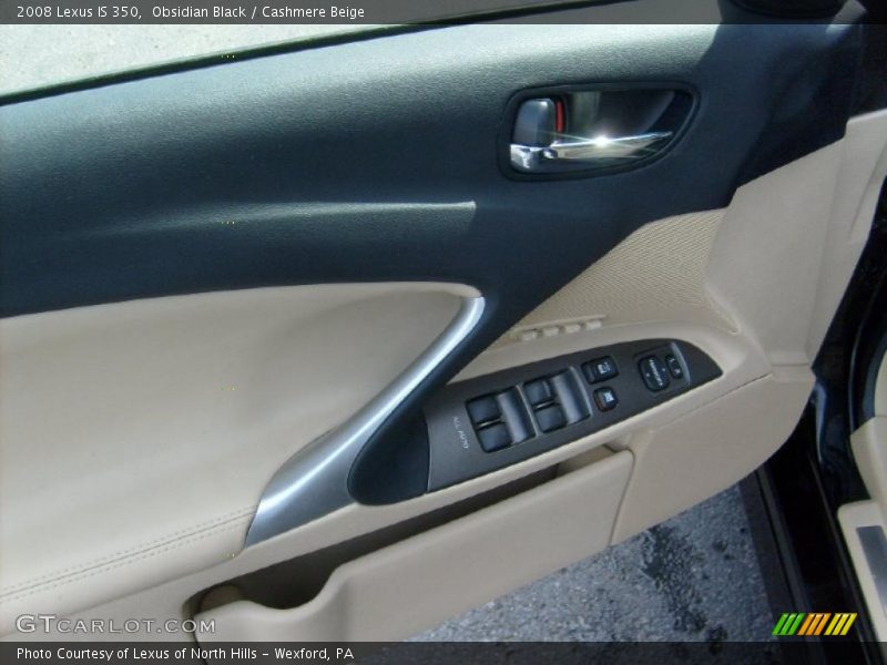 Obsidian Black / Cashmere Beige 2008 Lexus IS 350