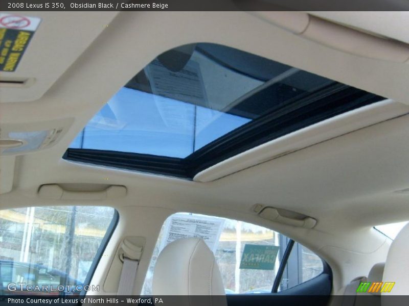 Obsidian Black / Cashmere Beige 2008 Lexus IS 350