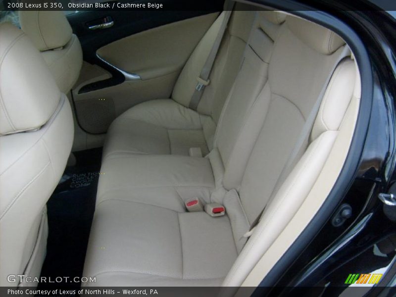 Obsidian Black / Cashmere Beige 2008 Lexus IS 350