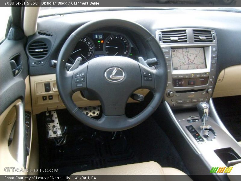 Obsidian Black / Cashmere Beige 2008 Lexus IS 350
