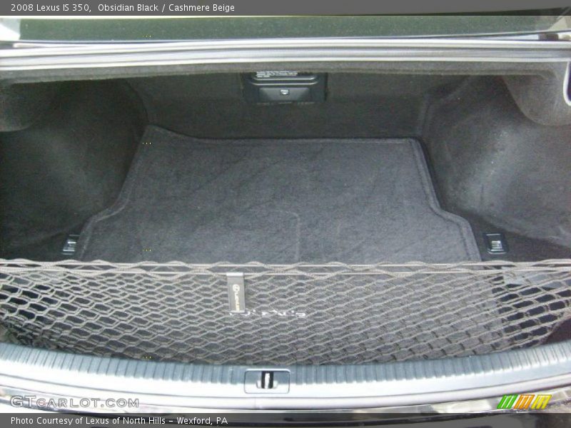 Obsidian Black / Cashmere Beige 2008 Lexus IS 350