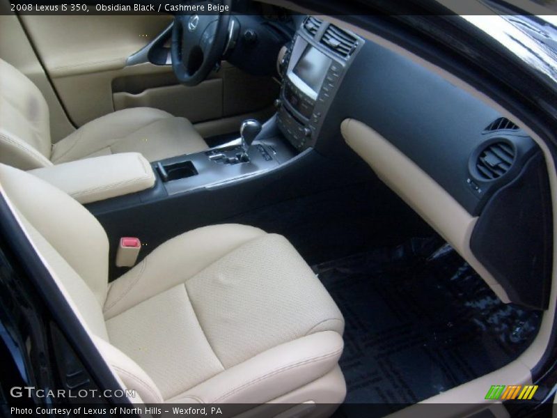 Obsidian Black / Cashmere Beige 2008 Lexus IS 350
