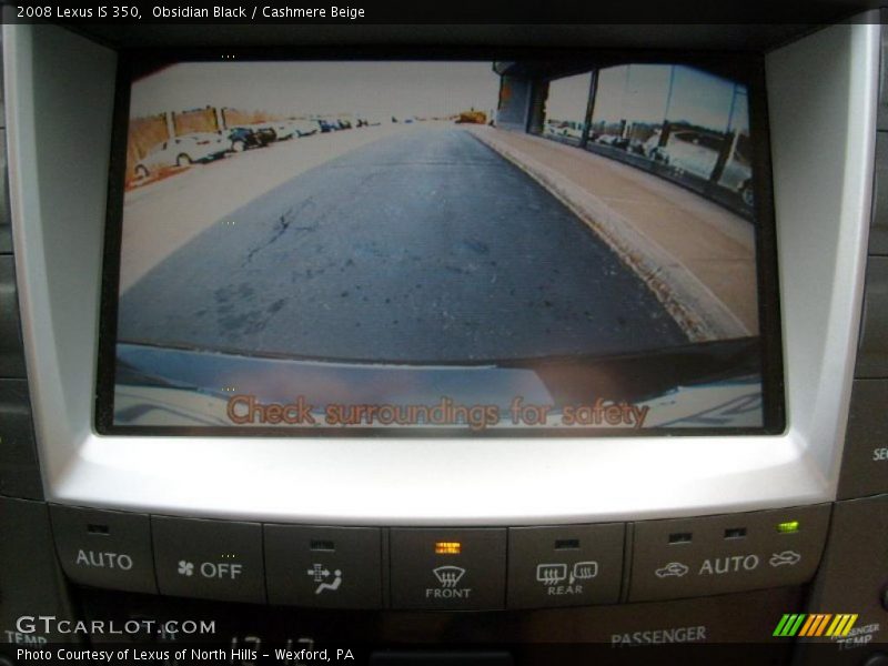 Obsidian Black / Cashmere Beige 2008 Lexus IS 350