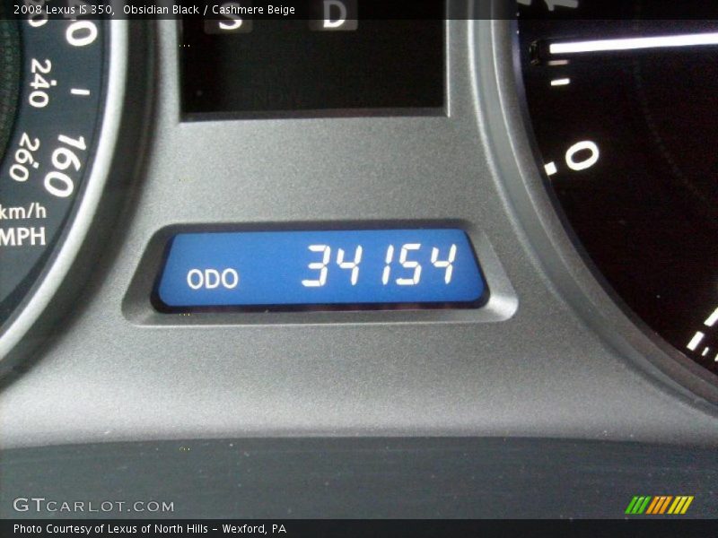 Obsidian Black / Cashmere Beige 2008 Lexus IS 350
