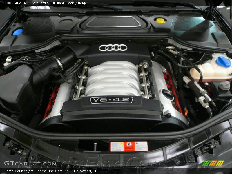 Brilliant Black / Beige 2005 Audi A8 4.2 quattro