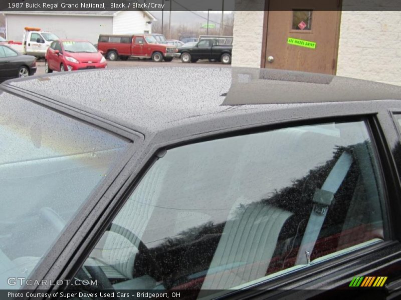 Black / Black/Gray 1987 Buick Regal Grand National