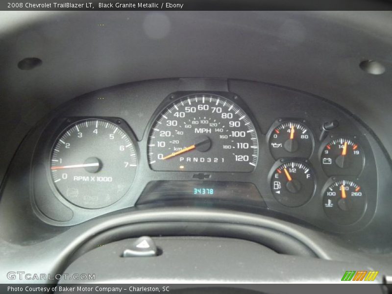 Black Granite Metallic / Ebony 2008 Chevrolet TrailBlazer LT