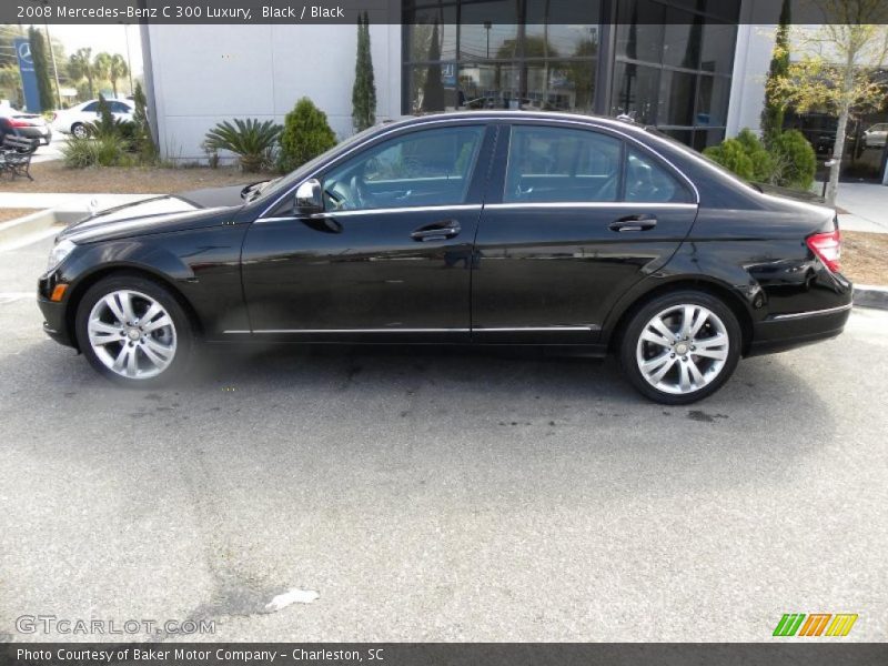 Black / Black 2008 Mercedes-Benz C 300 Luxury