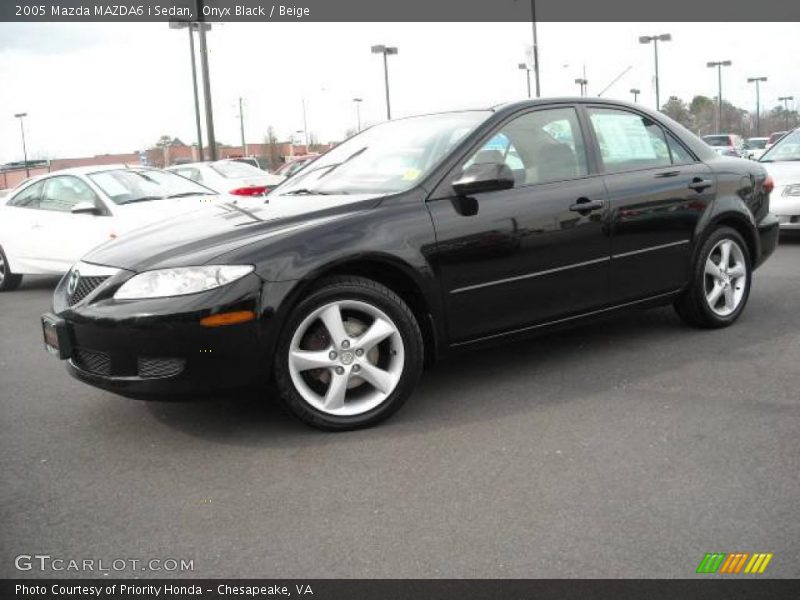 Onyx Black / Beige 2005 Mazda MAZDA6 i Sedan