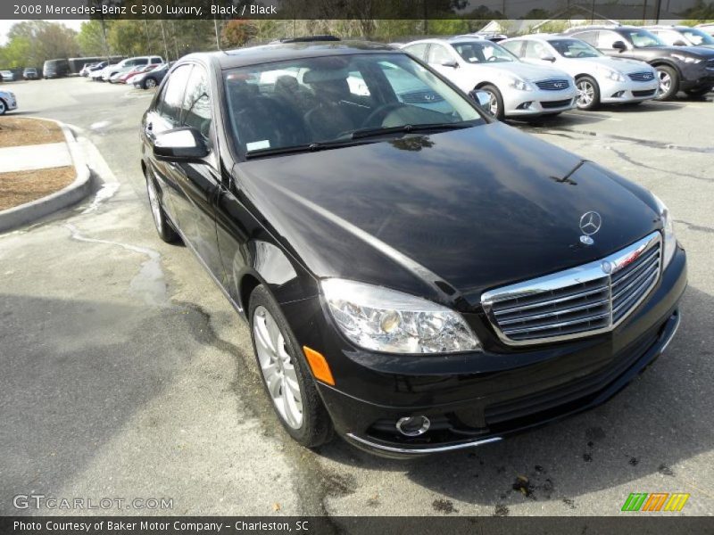 Black / Black 2008 Mercedes-Benz C 300 Luxury