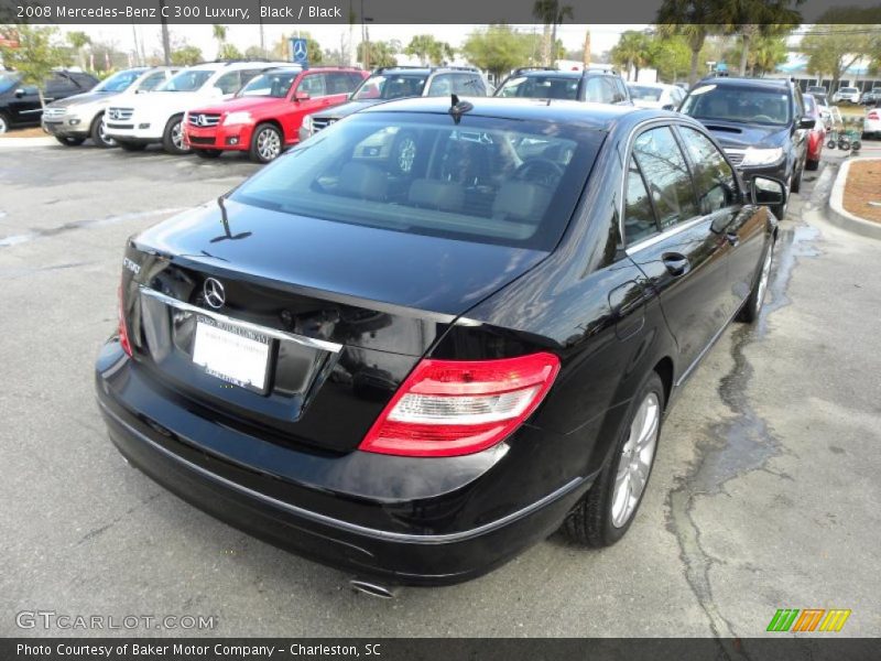 Black / Black 2008 Mercedes-Benz C 300 Luxury