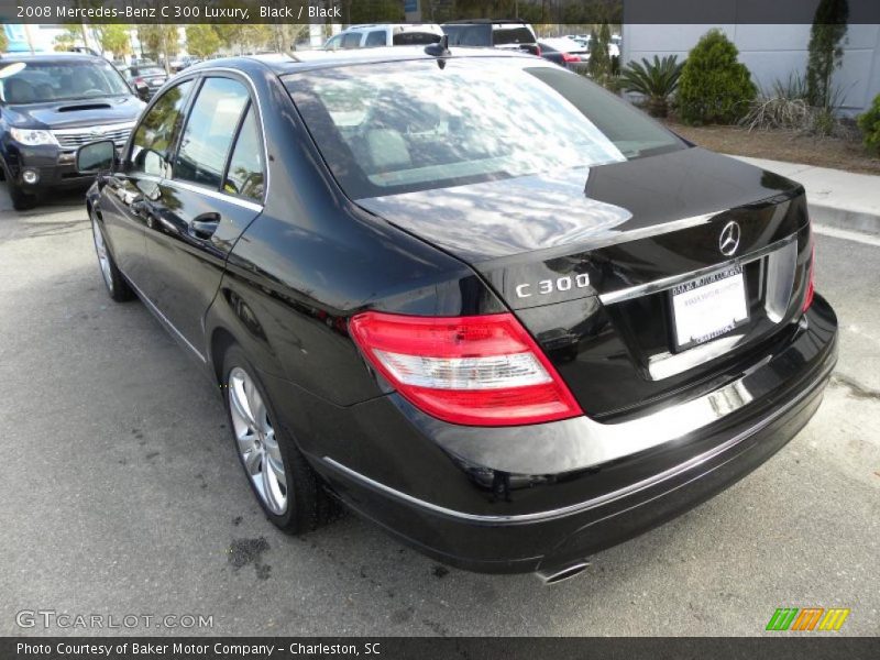 Black / Black 2008 Mercedes-Benz C 300 Luxury