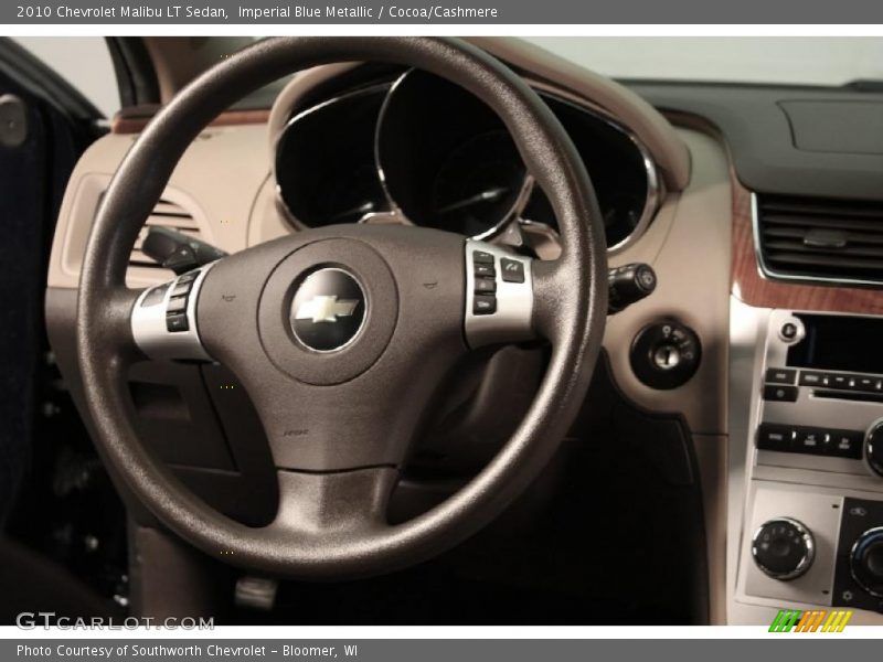 Imperial Blue Metallic / Cocoa/Cashmere 2010 Chevrolet Malibu LT Sedan