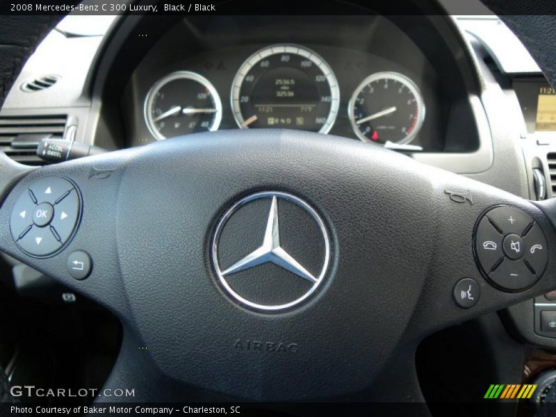 Black / Black 2008 Mercedes-Benz C 300 Luxury
