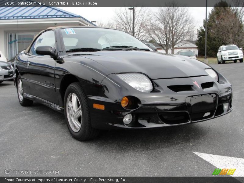 Black / Taupe 2000 Pontiac Sunfire GT Convertible