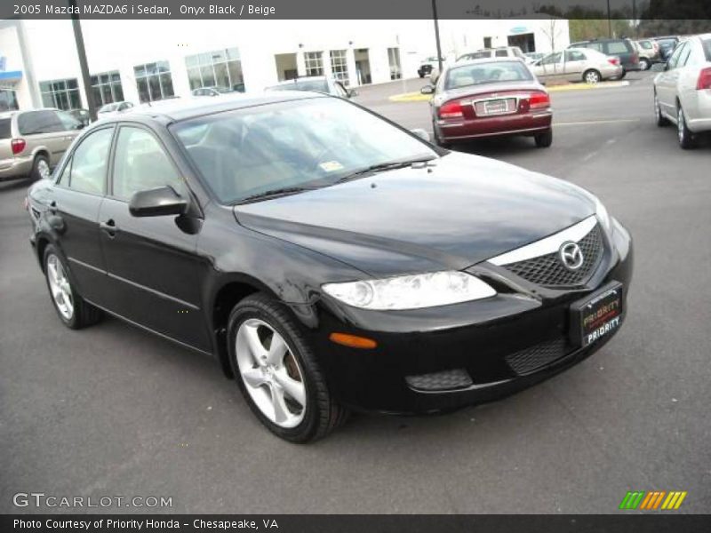 Onyx Black / Beige 2005 Mazda MAZDA6 i Sedan