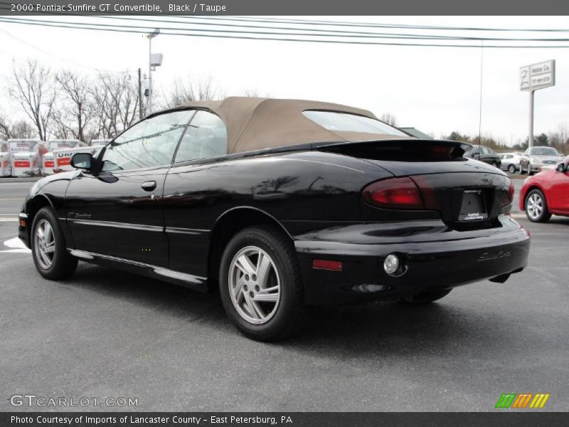 Black / Taupe 2000 Pontiac Sunfire GT Convertible