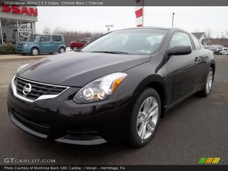 Crimson Black / Charcoal 2010 Nissan Altima 2.5 S Coupe