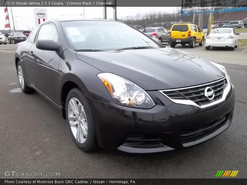 Crimson Black / Charcoal 2010 Nissan Altima 2.5 S Coupe