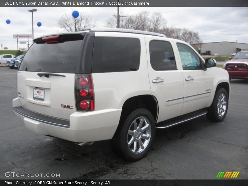 White Diamond Tintcoat / Cocoa/Light Cashmere 2011 GMC Yukon Denali AWD