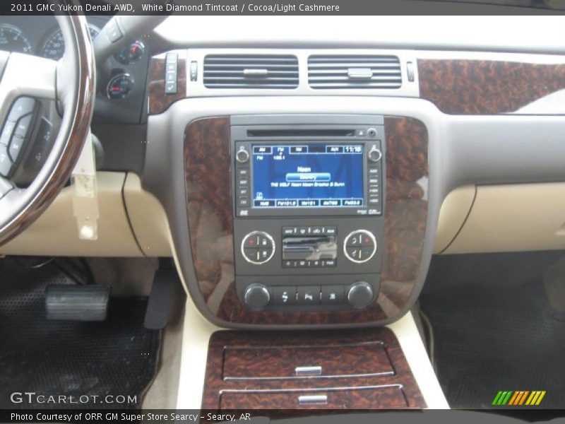 White Diamond Tintcoat / Cocoa/Light Cashmere 2011 GMC Yukon Denali AWD