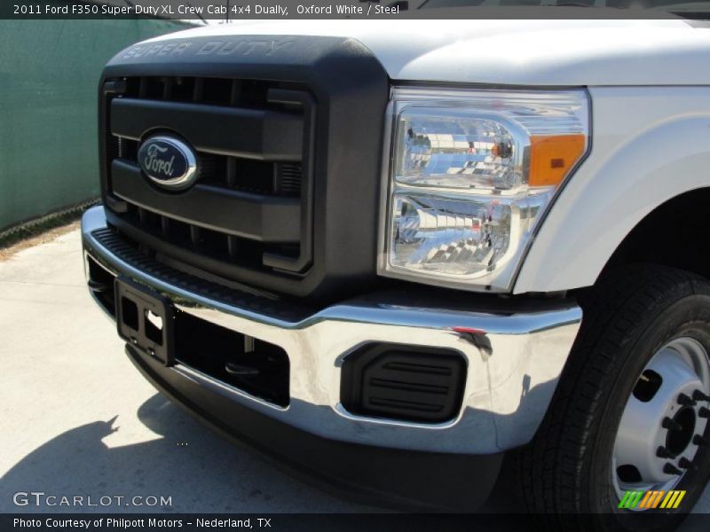  2011 F350 Super Duty XL Crew Cab 4x4 Dually Steel Interior