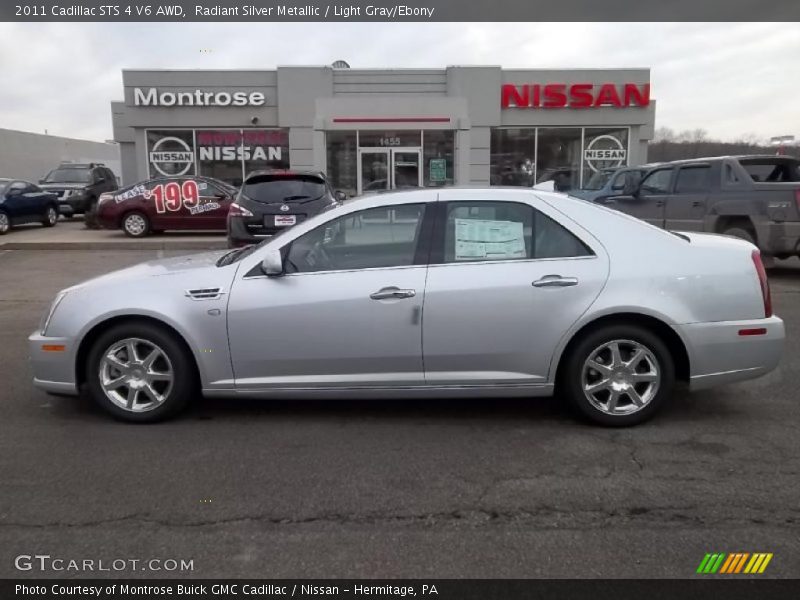 Radiant Silver Metallic / Light Gray/Ebony 2011 Cadillac STS 4 V6 AWD