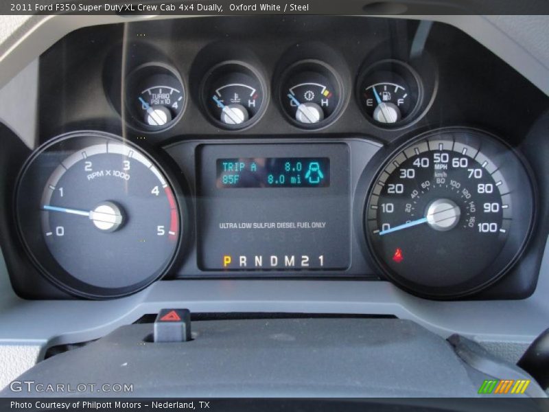  2011 F350 Super Duty XL Crew Cab 4x4 Dually XL Crew Cab 4x4 Dually Gauges