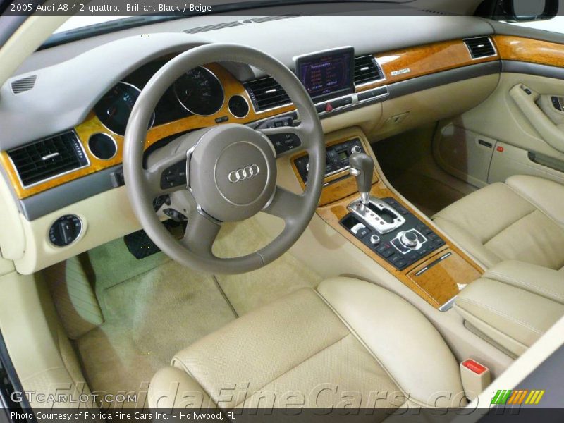 Brilliant Black / Beige 2005 Audi A8 4.2 quattro