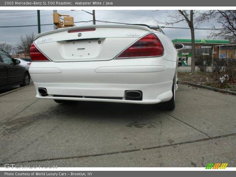 Alabaster White / Java 2003 Mercedes-Benz SL 500 Roadster
