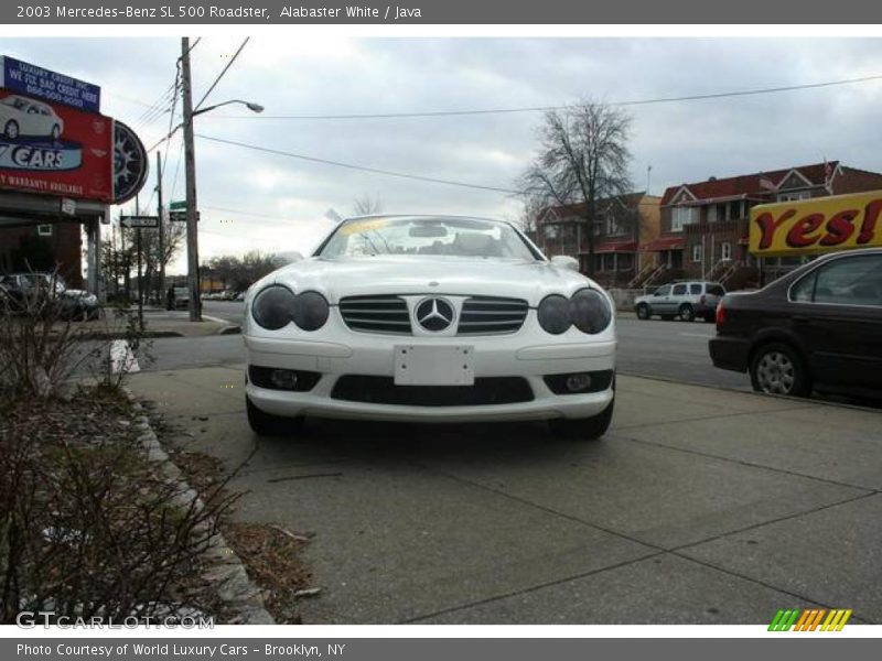 Alabaster White / Java 2003 Mercedes-Benz SL 500 Roadster