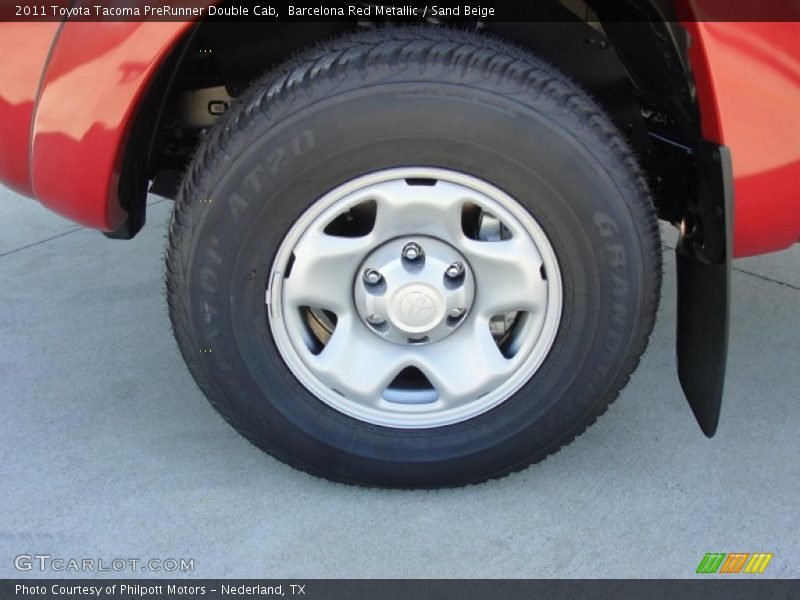 Barcelona Red Metallic / Sand Beige 2011 Toyota Tacoma PreRunner Double Cab