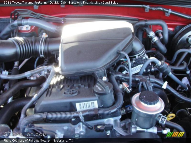 Barcelona Red Metallic / Sand Beige 2011 Toyota Tacoma PreRunner Double Cab