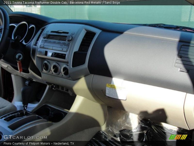 Barcelona Red Metallic / Sand Beige 2011 Toyota Tacoma PreRunner Double Cab