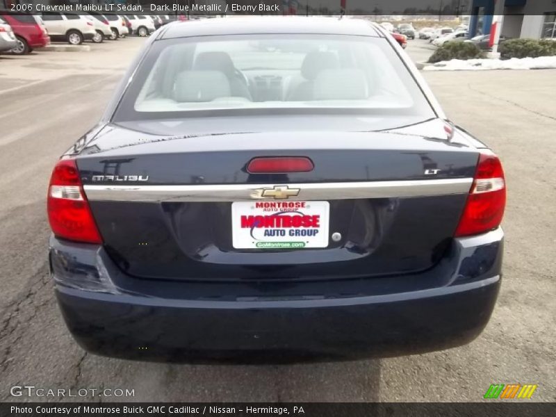 Dark Blue Metallic / Ebony Black 2006 Chevrolet Malibu LT Sedan