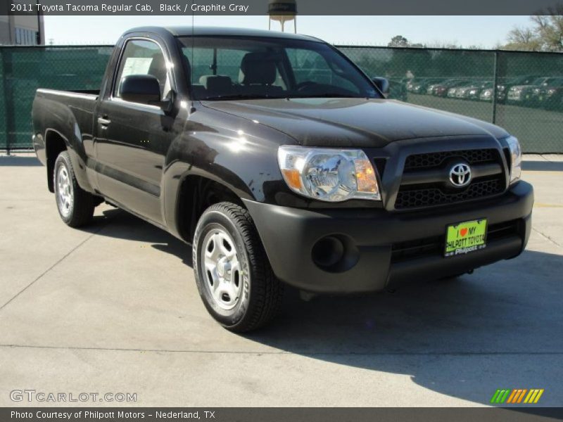 Black / Graphite Gray 2011 Toyota Tacoma Regular Cab