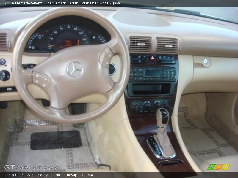 Alabaster White / Java 2004 Mercedes-Benz C 240 4Matic Sedan