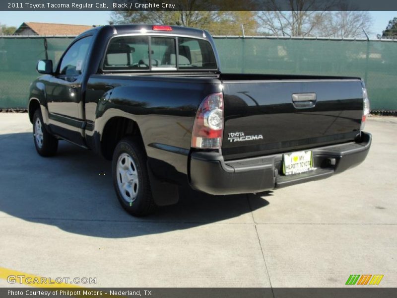 Black / Graphite Gray 2011 Toyota Tacoma Regular Cab